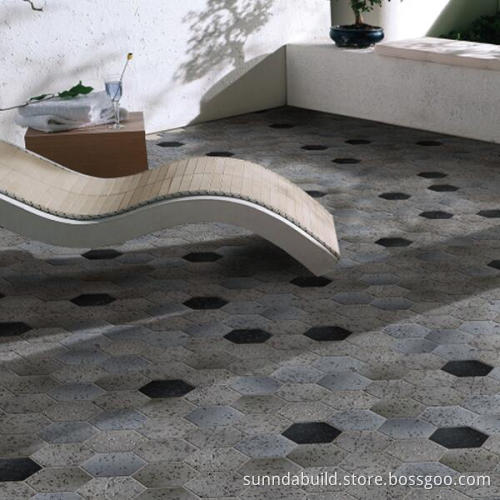 original combined new model flooring hexagonal terracotta tile